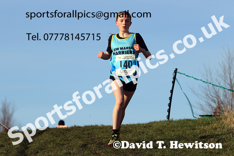 Girls under-13s 2024 NECAA Cross Country Champs., Temple Park, South Shields. Photo: David T. Hewitson/Sports for All Pics